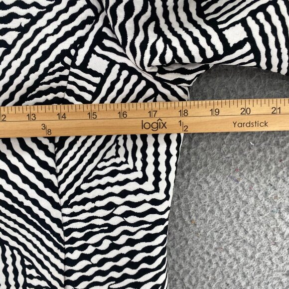 Chicos Jacket Womens 0 US Small White Abstract Striped Kimono Mandarin Collar - Picture 7 of 9